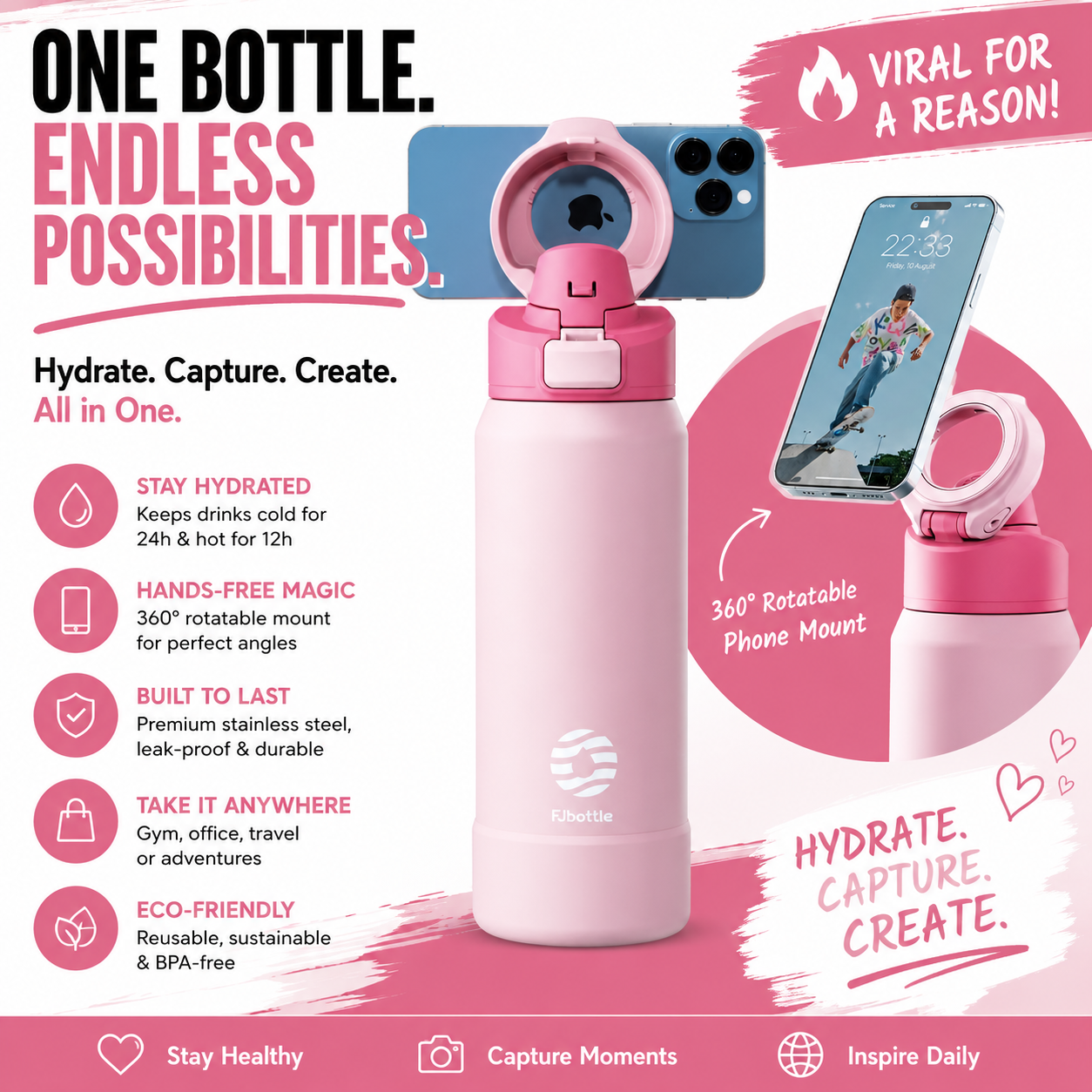 FJ Bottle Hydrate & Capture